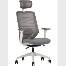 Silla delta respaldo alto gris