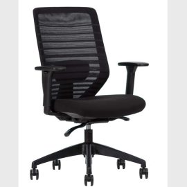 Silla delta respaldo bajo negra