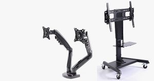 Brazos y soportes para TV de oficina