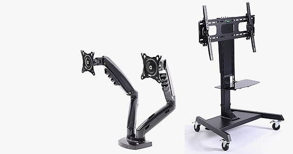 Brazos y soportes para TV de oficina