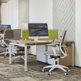 Escritorio Binario MS con Panel Divisorio