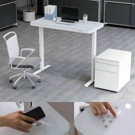 Mesa de Altura Ajustable con Pantalla Táctil en Cubierta