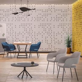 SILLA DE VISITA VIBE DE 4 PATAS METÁLICAS